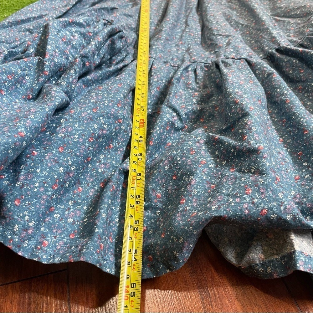 Vtg 70s Victorian Style Handmade Prairie Cottagecore Maxi Dress Renaissance - Picture 10 of 12